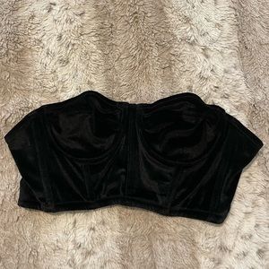 Out From Under velvet crop top